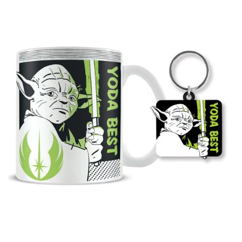 STAR WARS Tazza e Portachiavi  Yoda Best cm…x36